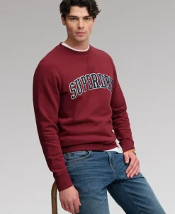 Athletic Applique Relaxed Crew Sweatshirt