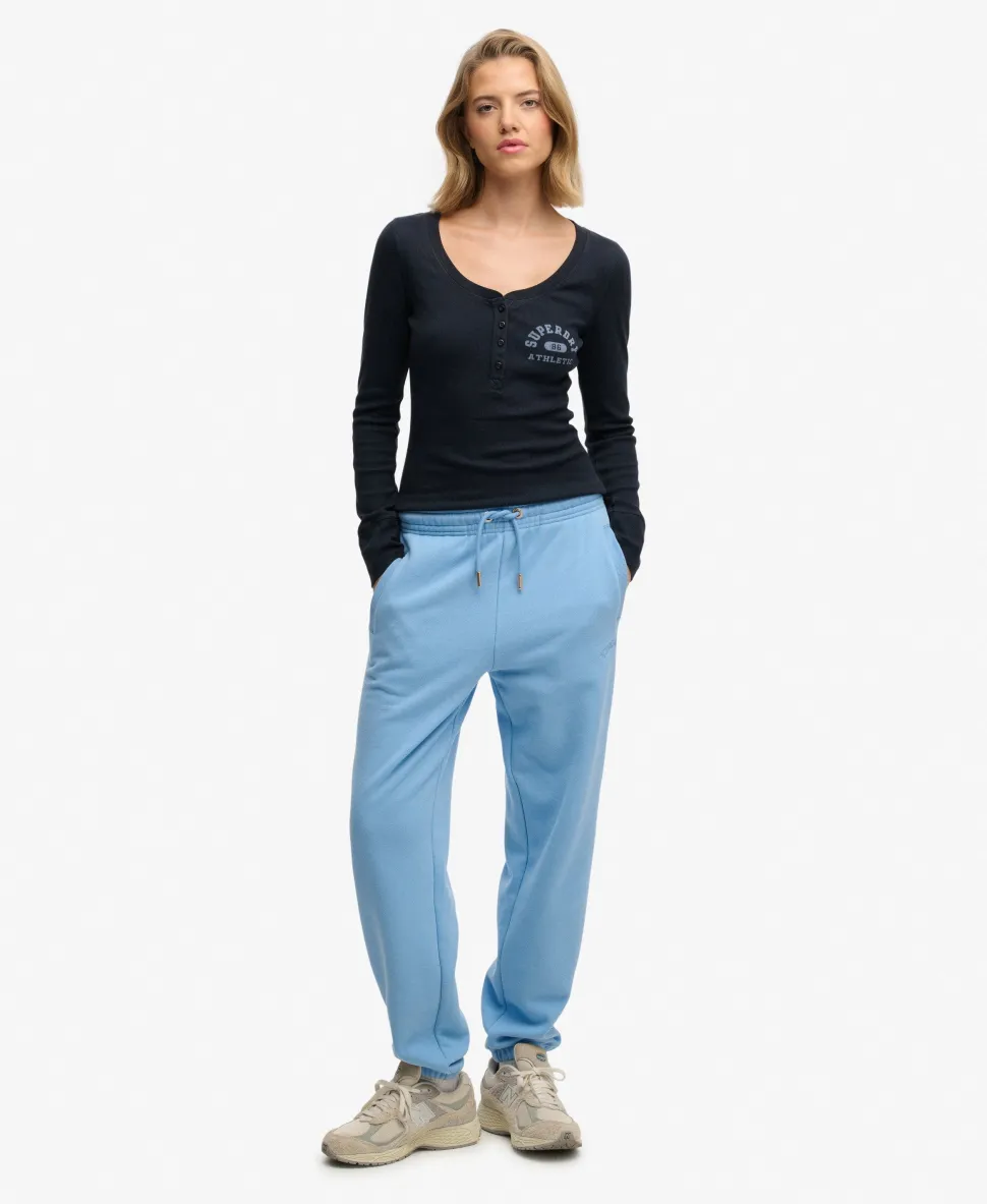 Athletic Button Down Long Sleeve Top