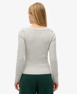 Athletic Button Down Long Sleeve Top
