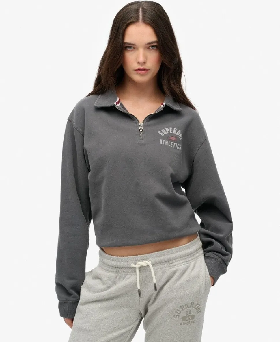 Athletic Collared Half Zip Jumper