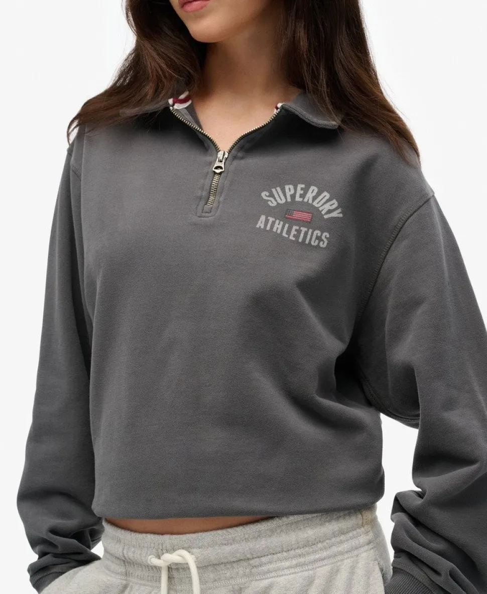 Athletic Collared Half Zip Jumper