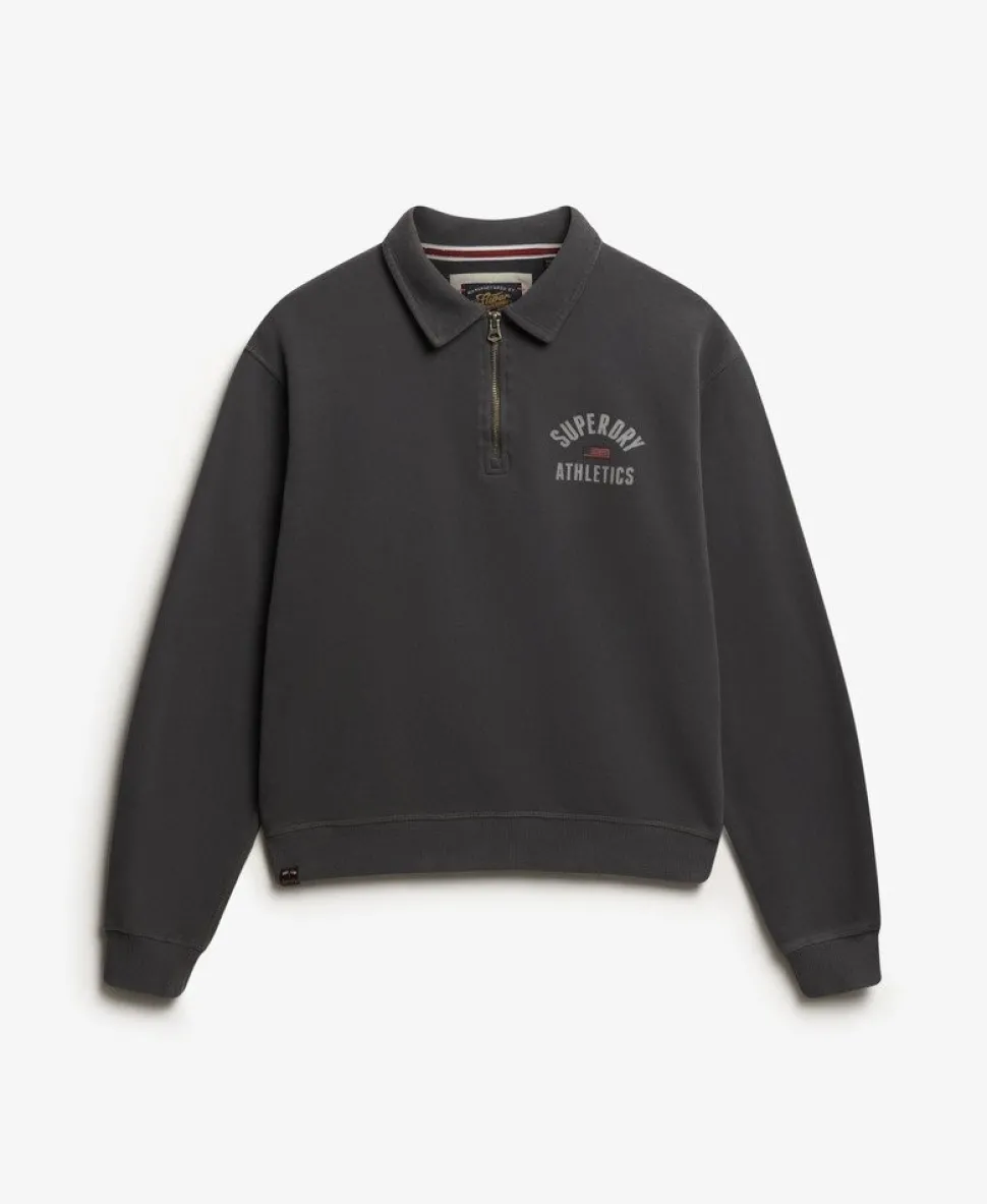 Athletic Collared Half Zip Jumper