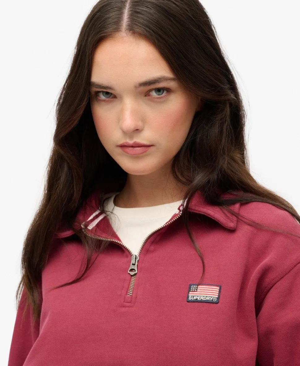 Athletic Collared Half Zip Jumper