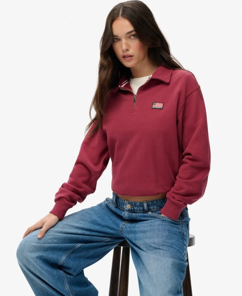 Athletic Collared Half Zip Jumper