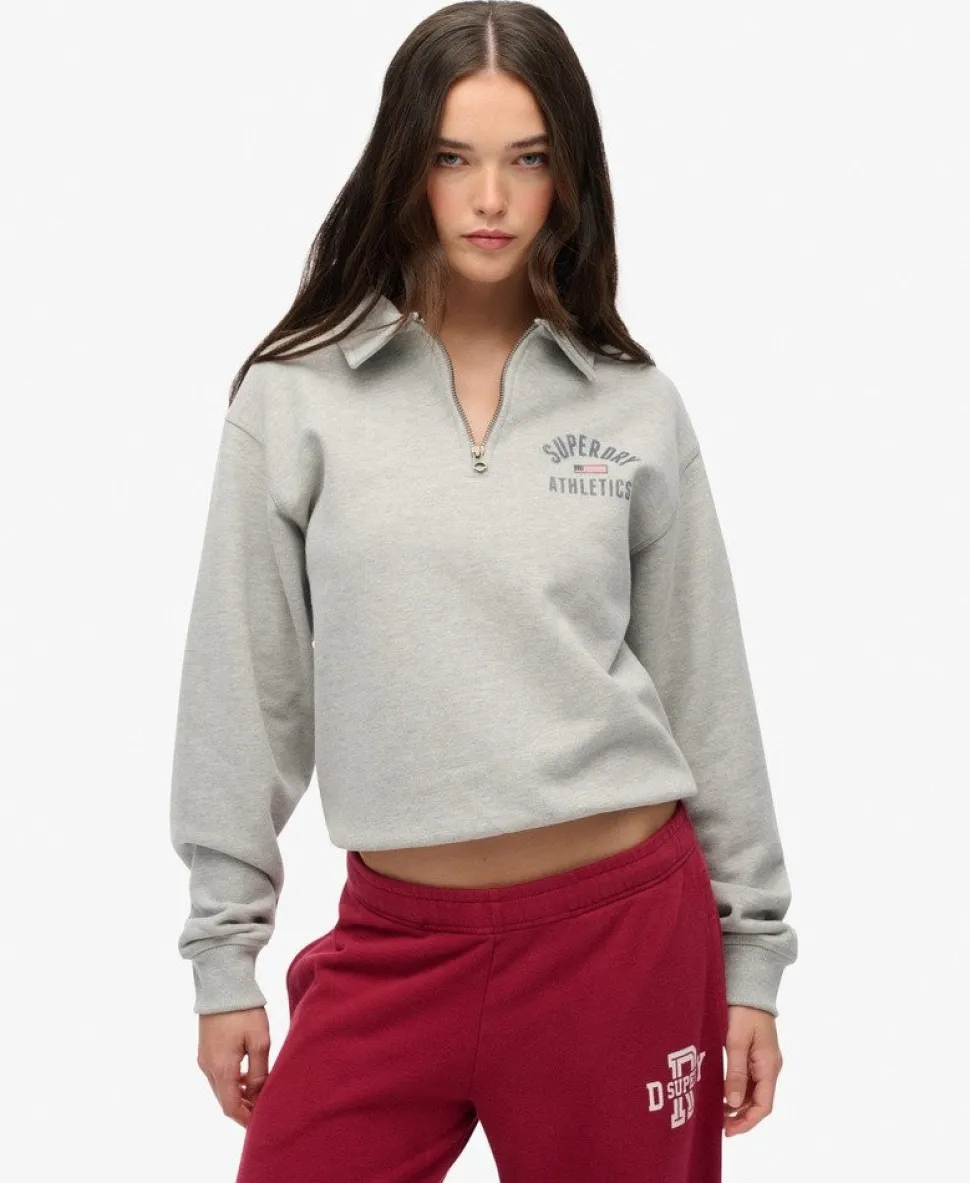 Athletic Collared Half Zip Jumper