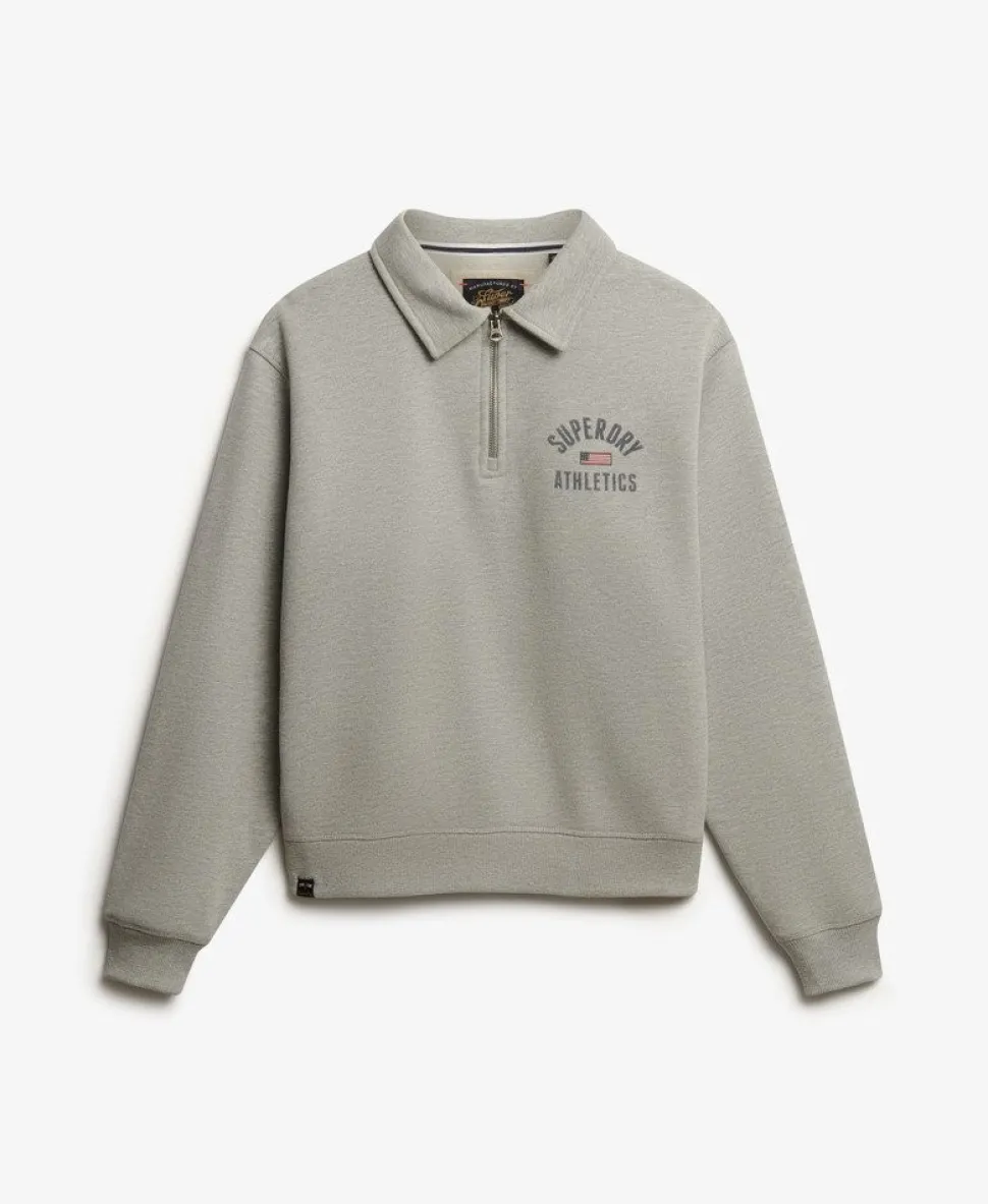Athletic Collared Half Zip Jumper