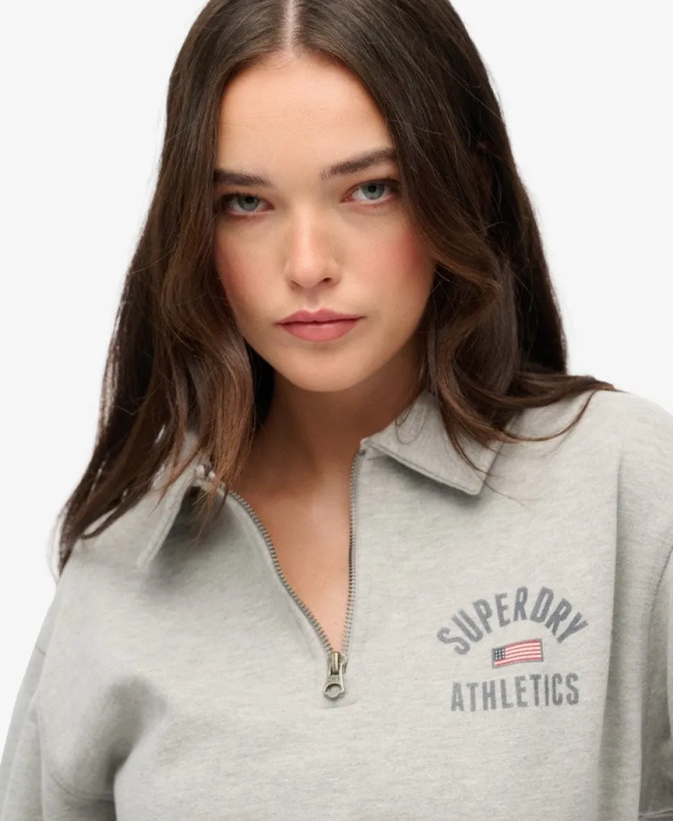 Athletic Collared Half Zip Jumper