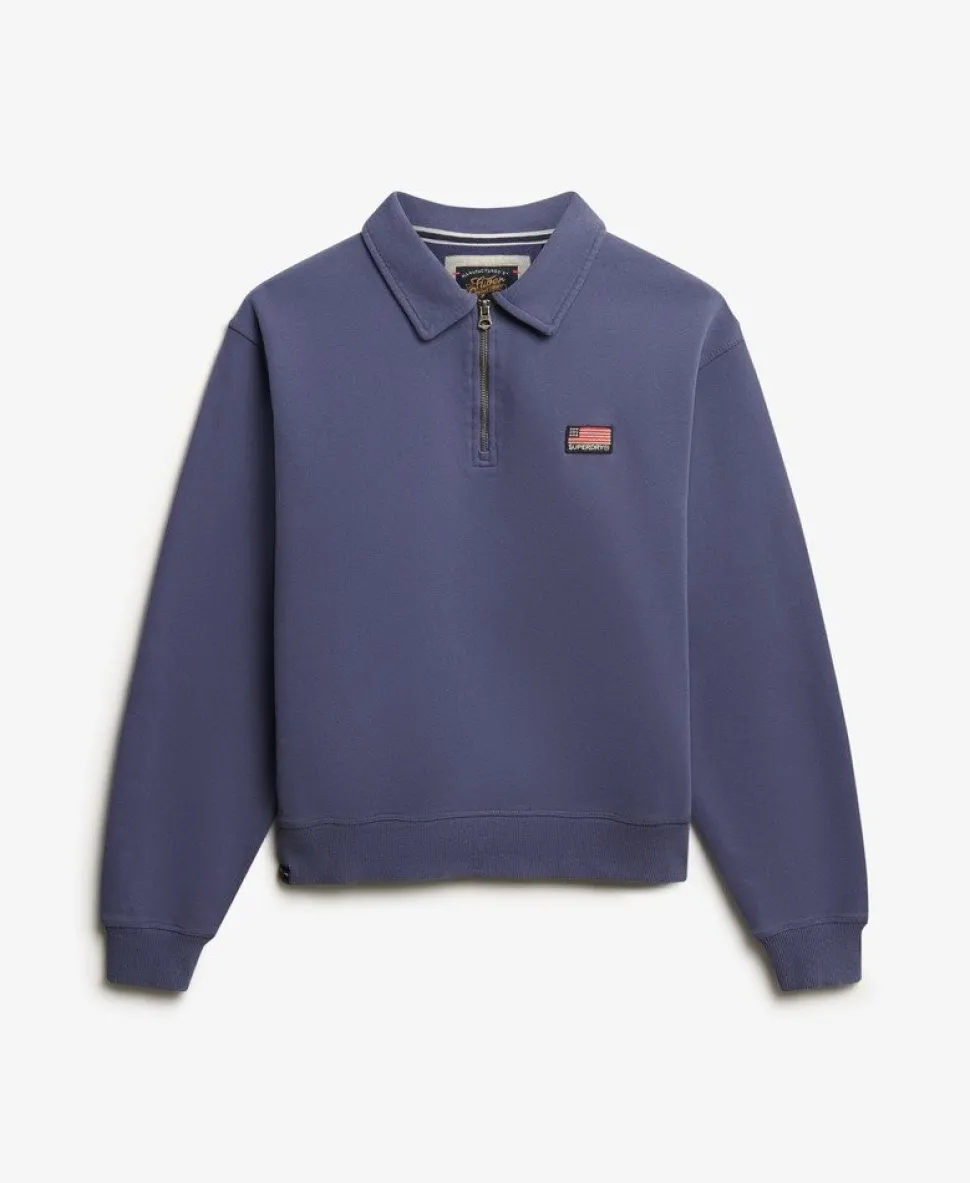 Athletic Collared Half Zip Jumper
