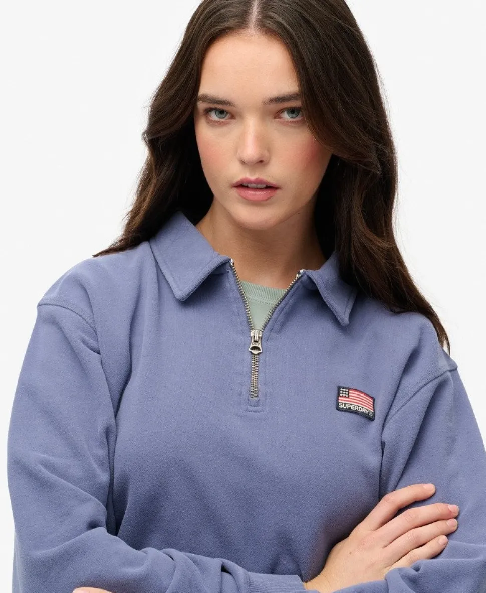 Athletic Collared Half Zip Jumper