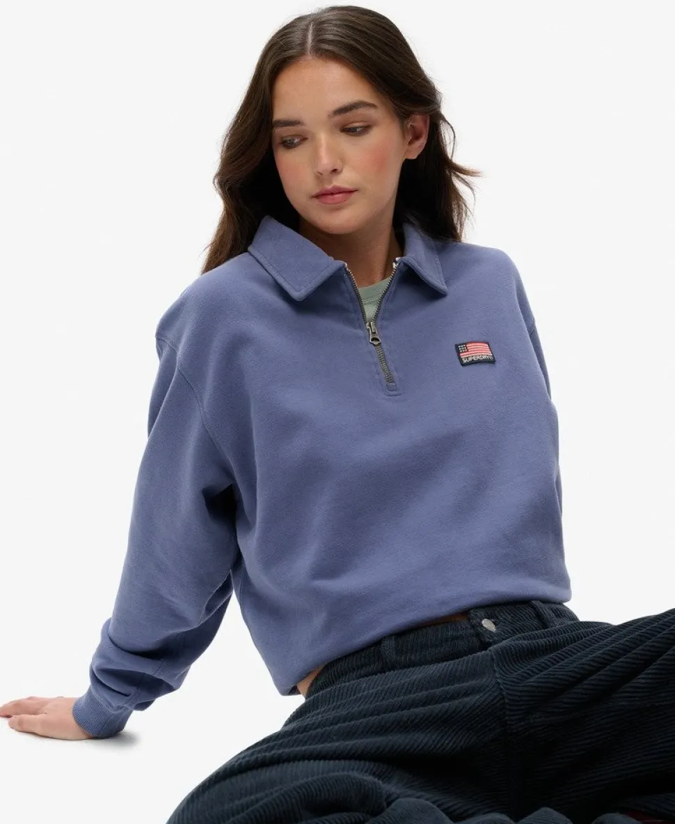 Athletic Collared Half Zip Jumper