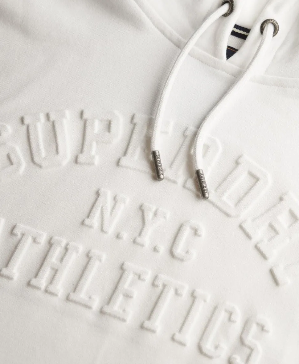 Athletic Embossed Oversized Hoodie