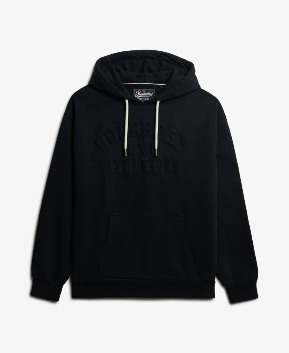 Athletic Embossed Oversized Hoodie