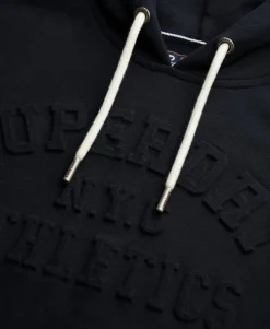 Athletic Embossed Oversized Hoodie