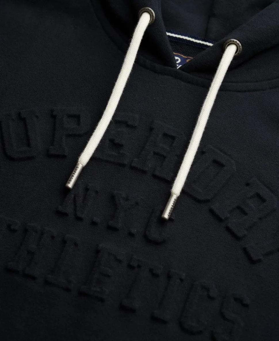 Athletic Embossed Oversized Hoodie