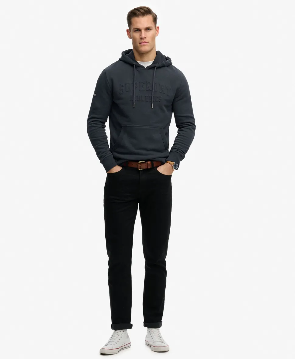 Athletic Embossed Relaxed Hoodie
