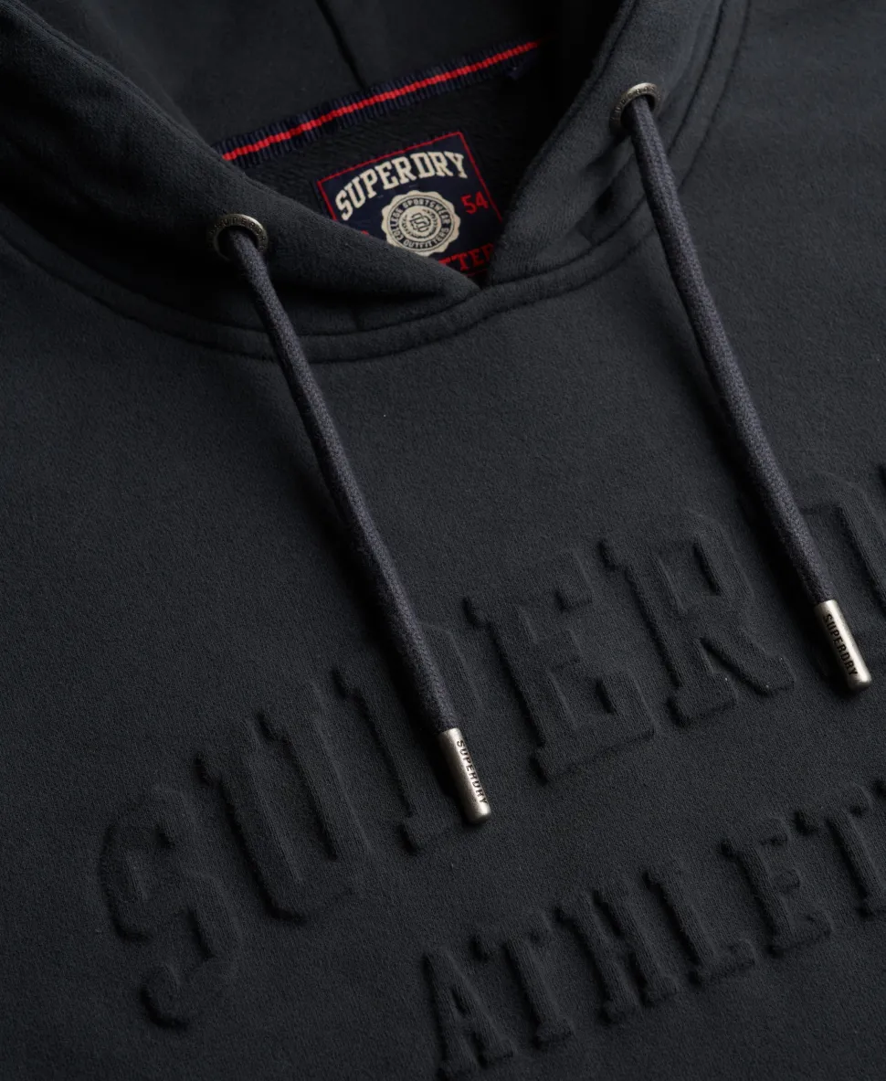 Athletic Embossed Relaxed Hoodie