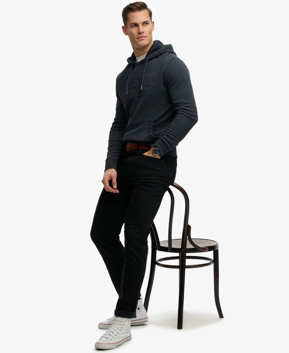 Athletic Embossed Relaxed Hoodie