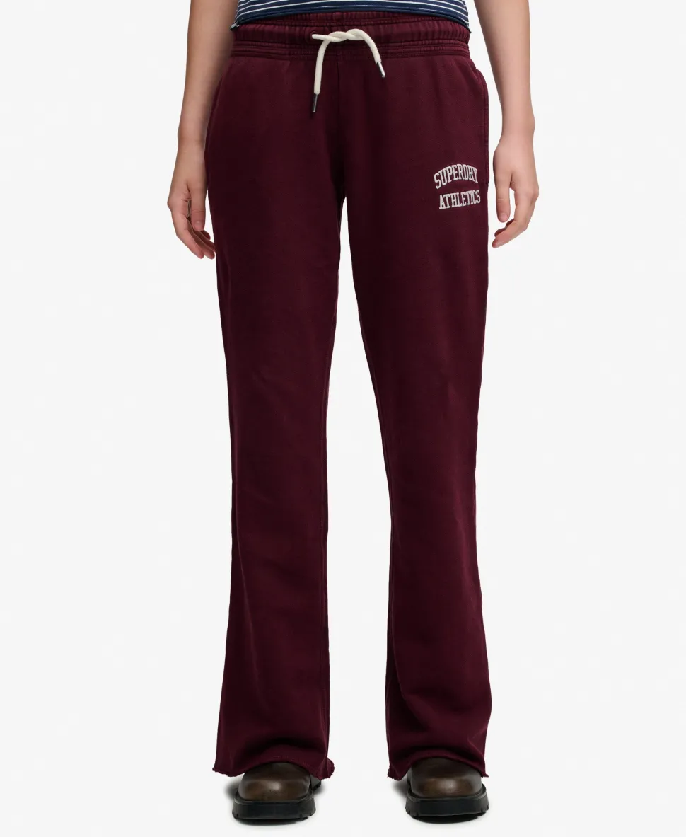 Athletic Embroidered Flare Joggers