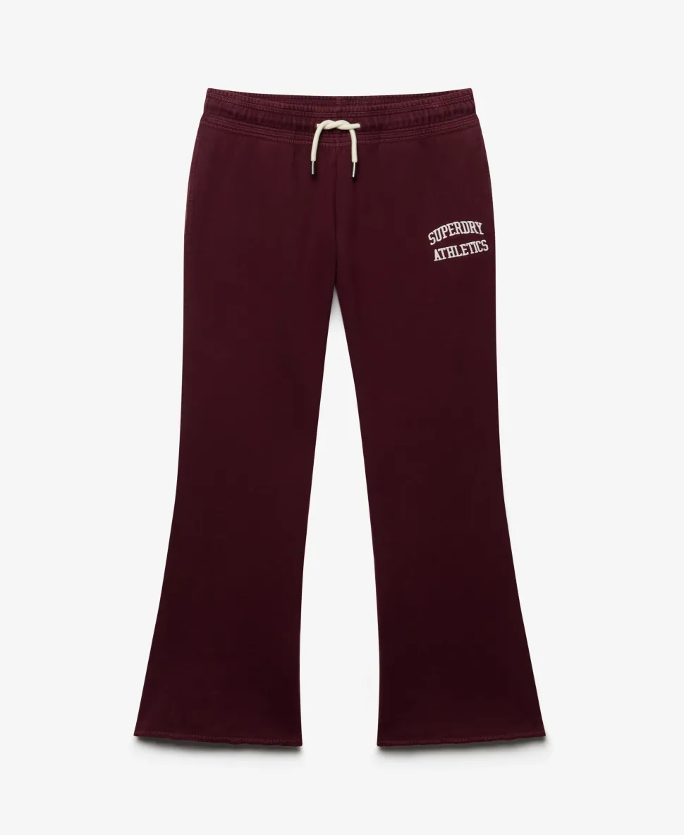 Athletic Embroidered Flare Joggers