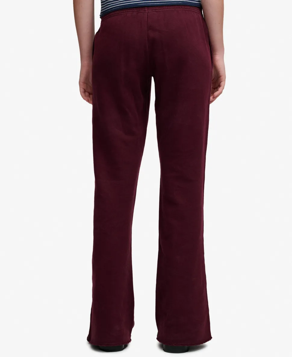 Athletic Embroidered Flare Joggers