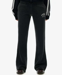 Athletic Embroidered Flare Joggers