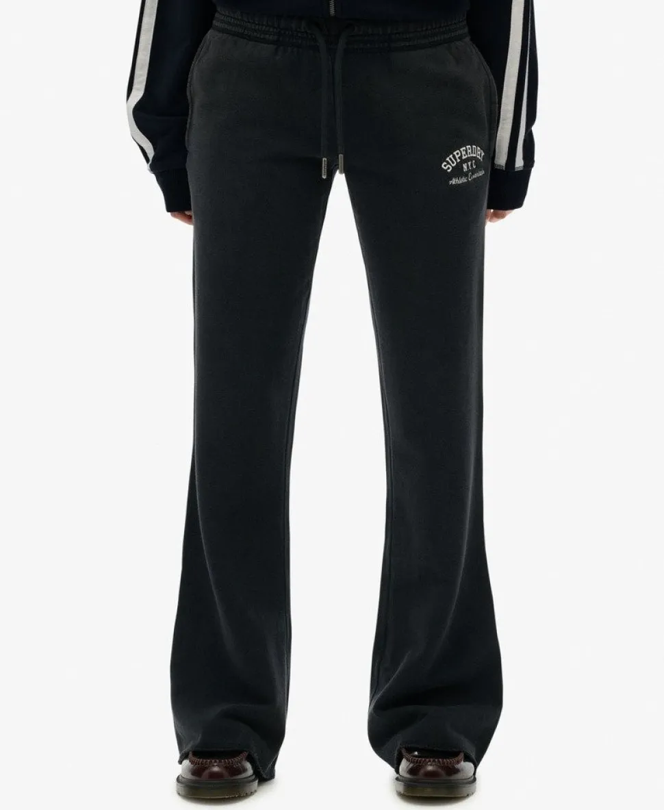 Athletic Embroidered Flare Joggers