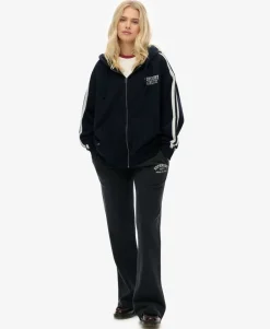 Athletic Embroidered Flare Joggers