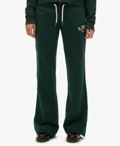 Athletic Embroidered Flare Joggers