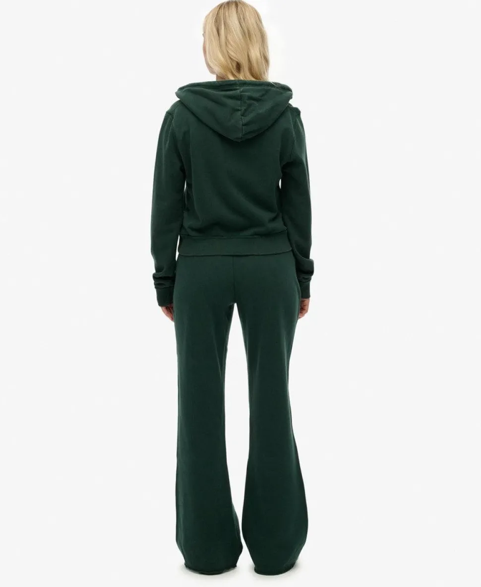 Athletic Embroidered Flare Joggers