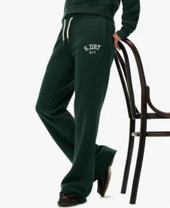 Athletic Embroidered Flare Joggers