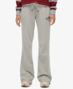 Athletic Embroidered Flare Joggers