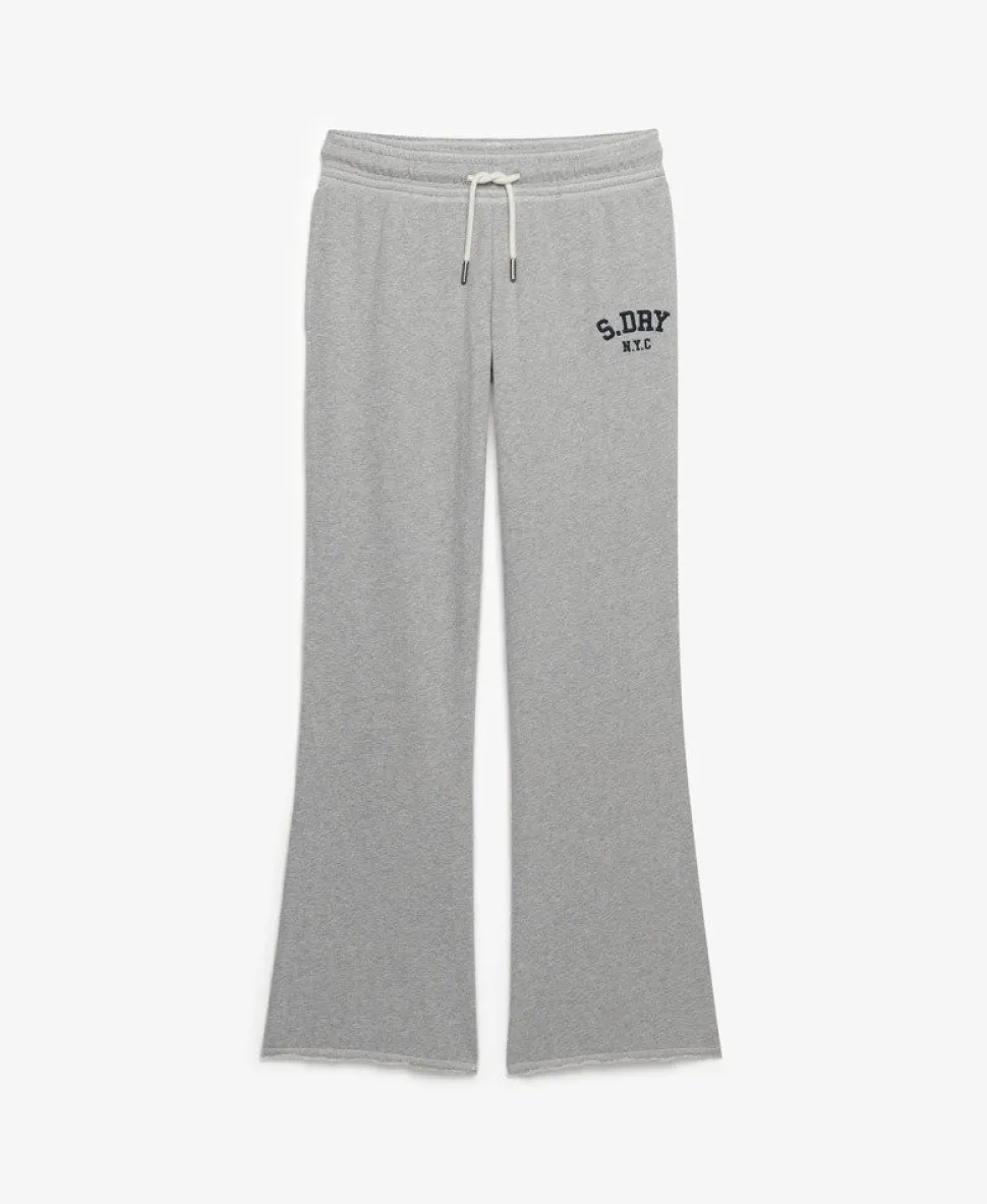 Athletic Embroidered Flare Joggers
