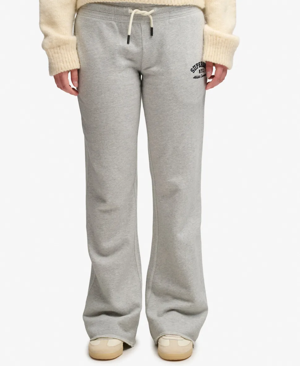 Athletic Embroidered Flare Joggers