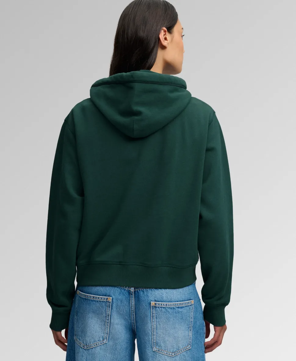 Athletic Essential Applique Cropped Hoodie