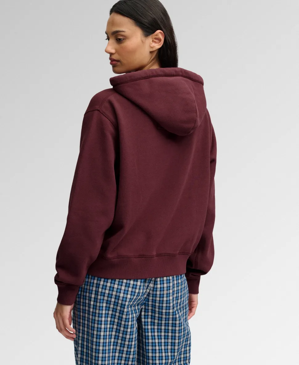 Athletic Essential Applique Cropped Hoodie