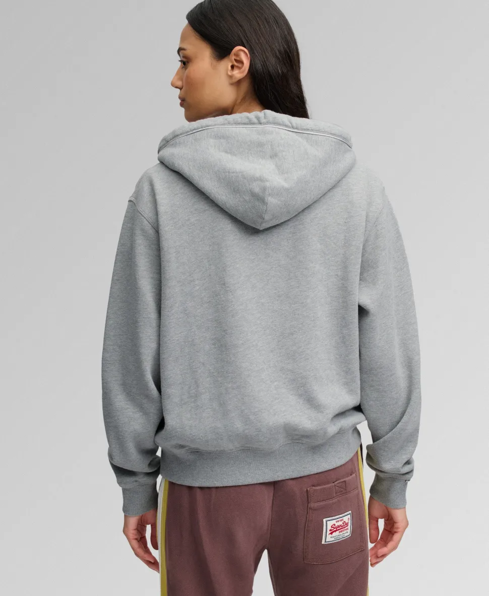 Athletic Essential Applique Cropped Hoodie