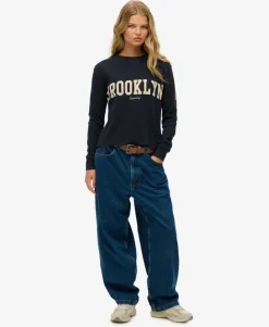 Athletic Essential Graphic Long Sleeve Top
