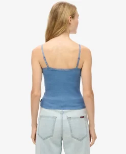 Athletic Essential Lace Trim Cami Top