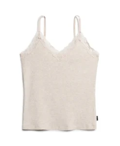 Athletic Essential Lace Trim Cami Top