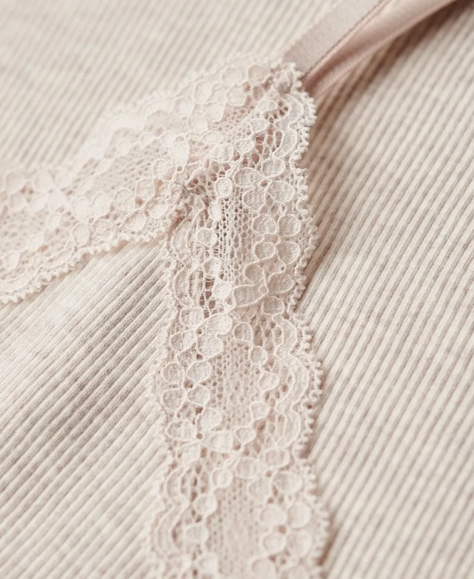 Athletic Essential Lace Trim Cami Top