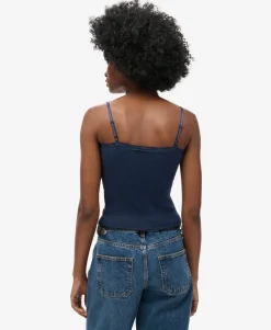 Athletic Essential Lace Trim Cami Top