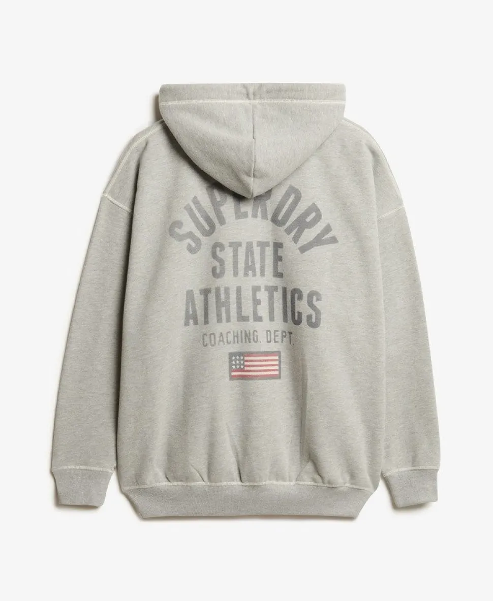 Athletic Essential Oversized Zip Hoodie
