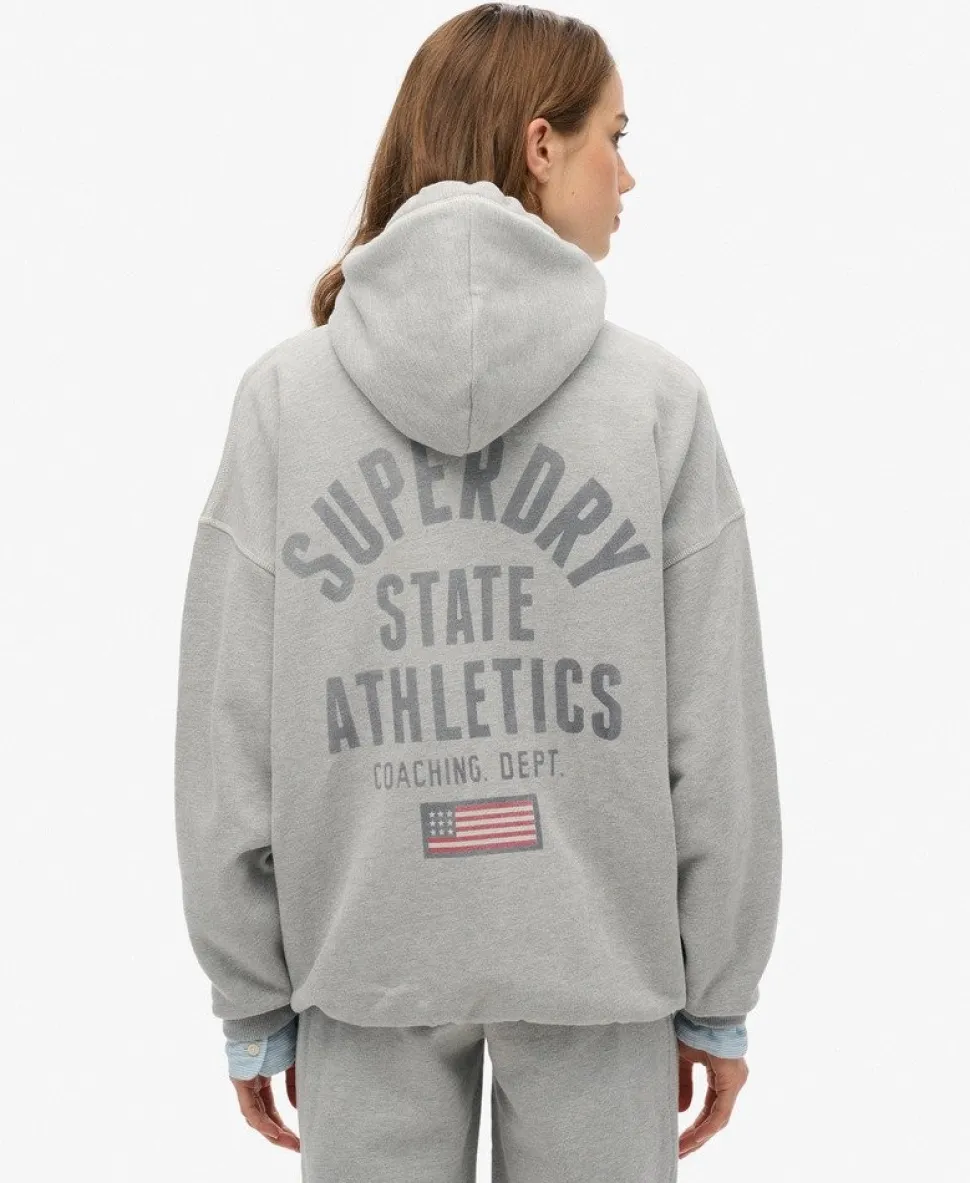 Athletic Essential Oversized Zip Hoodie