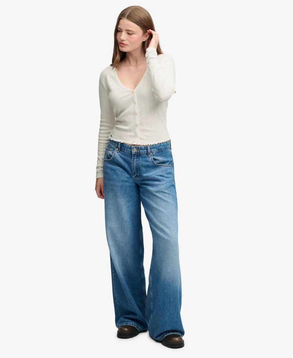 Athletic Essential Pointelle Cardigan