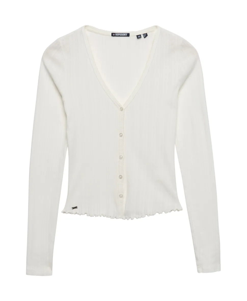 Athletic Essential Pointelle Cardigan