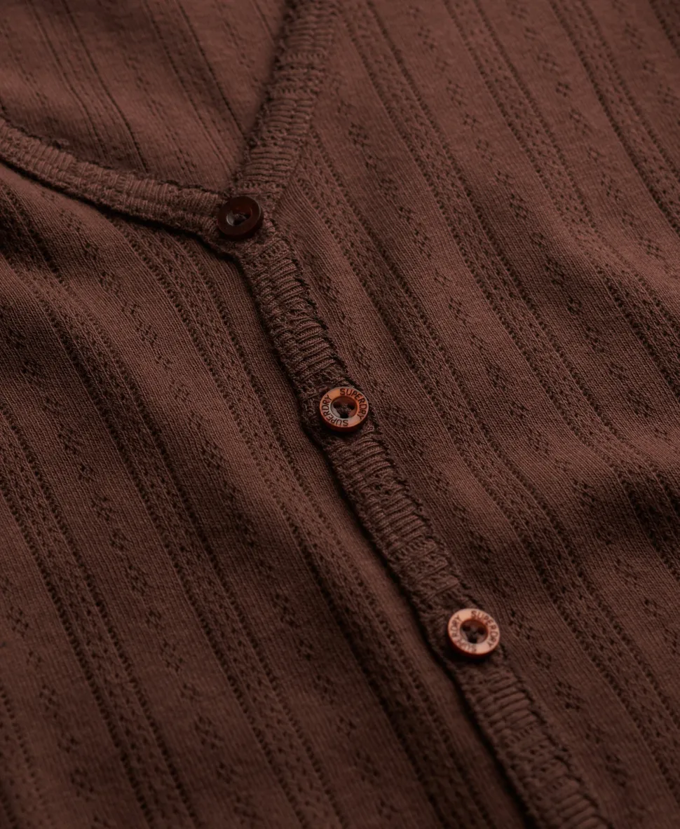 Athletic Essential Pointelle Cardigan