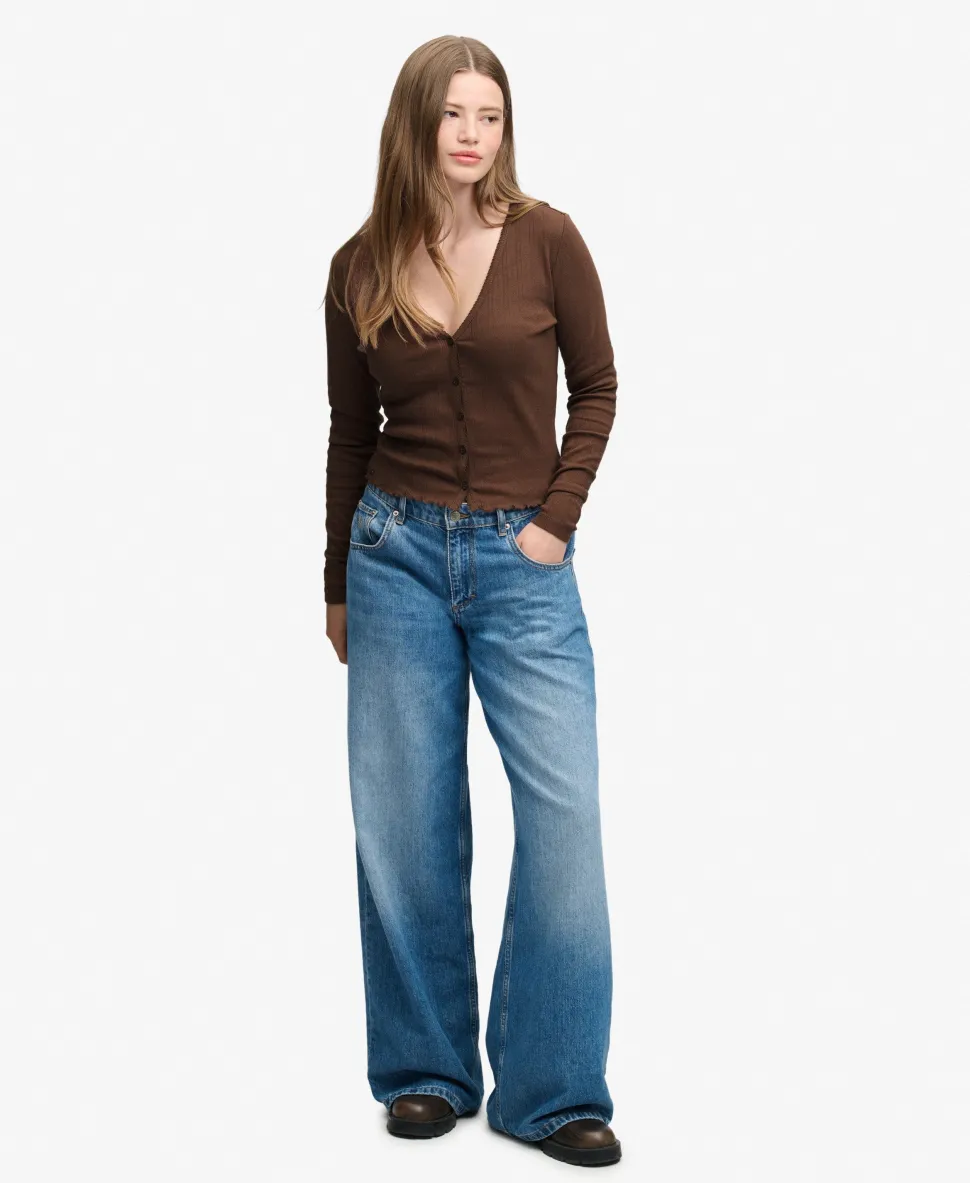 Athletic Essential Pointelle Cardigan