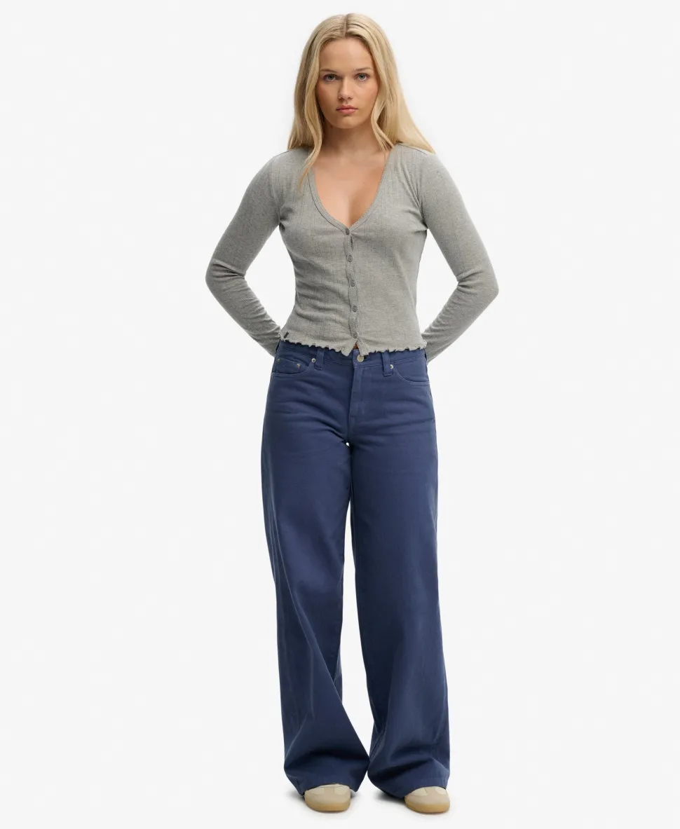 Athletic Essential Pointelle Cardigan