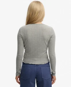 Athletic Essential Pointelle Cardigan