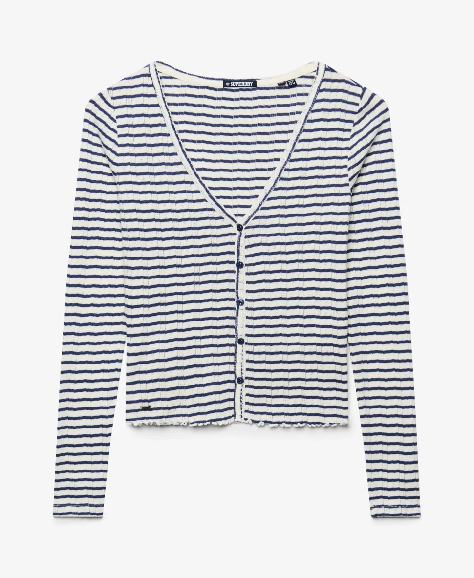 Athletic Essential Pointelle Cardigan